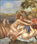 Pierre-Auguste Renoir Three Bathers, oil painting artist